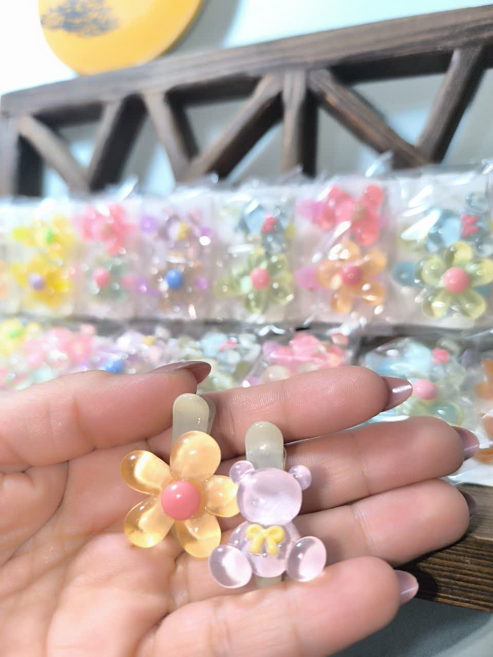 گیره جفت انبری شیشه ای شفاف